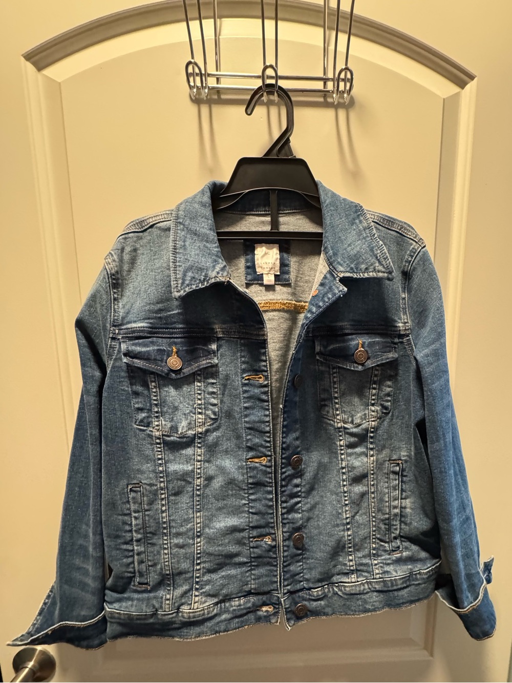 Classic Women's Blue Denim Jacket - Casual Everyday Layer
